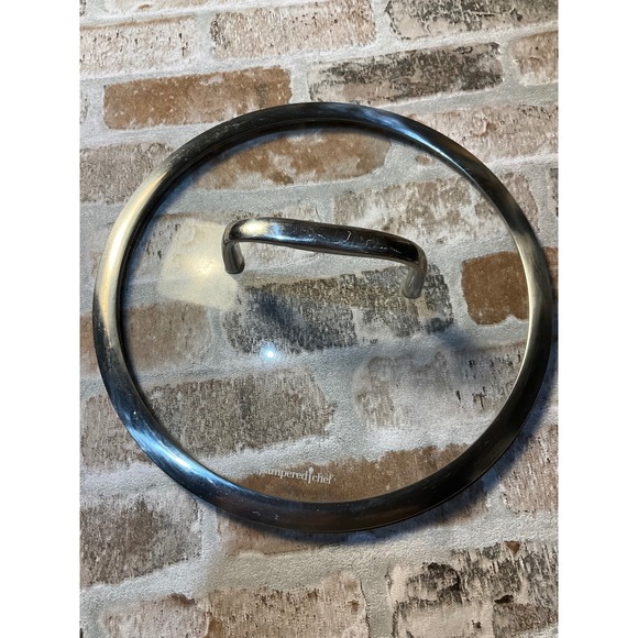 Pampered Chef Other - Pampered Chef 10.5 Inch Tempered Glass Replacement Lid Stainless Steel Rim Handl